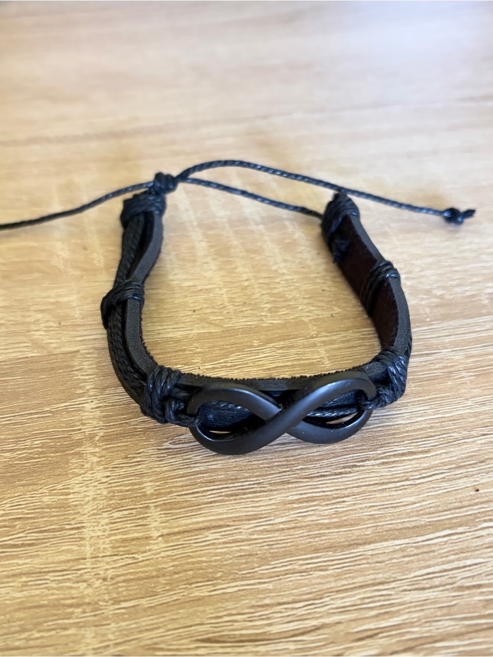 Black Matte Infinity Unisex Bracelet